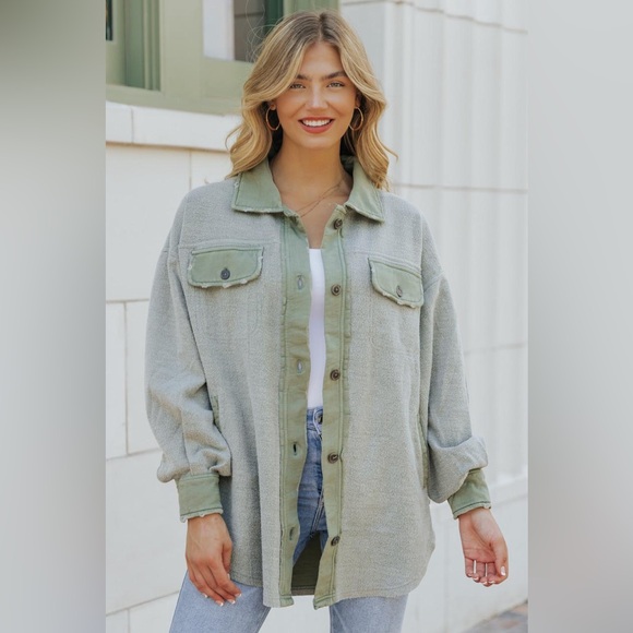 🎉LAST PIECE🎉About Free People Ruby Jacket in Jaded - Picture 1 of 11